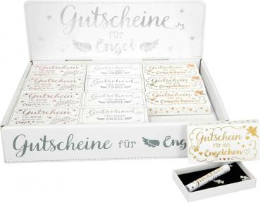 Depesche Gutschein mit Mini-Schutzengel In kleiner Schachtel 9x5x15cm im 24er T-